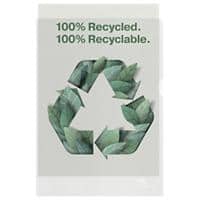 Rexel 100% Recycled Folders 2115704 A4 Embossed Polypropylene 100 Micron Pack of 100
