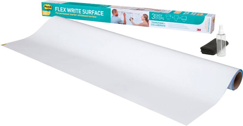 Post-it Flex Write Surface Dry Erase Film 122 x 91 cm White 7100299404
