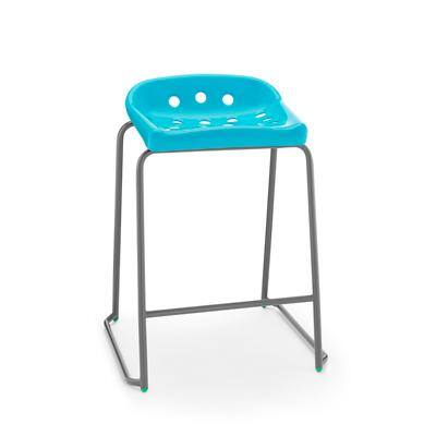 Hille Pepperpot Stool SPP Blue Without Arms Polypropelene 499 x 610mm