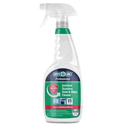 HYCOLIN Professional Stainless Steel & Glass Cleaner Antiviral V5 750ml