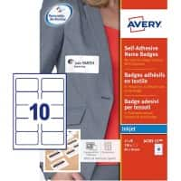 Avery Self Adhesive Name Badge 80 x 50 mm 15 sheets of 10 Badges