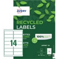 Avery Address Labels LR7163-15 White 38.1 x 99.1 mm Pack of 210