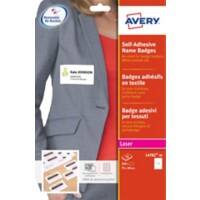 Avery Self Adhesive Name Badge 74 x 40mm 20 sheets of 12 Badges