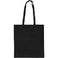 Shopper Bag Mondo Black Cotton 420 x 380 x 70 mm Pack of 50