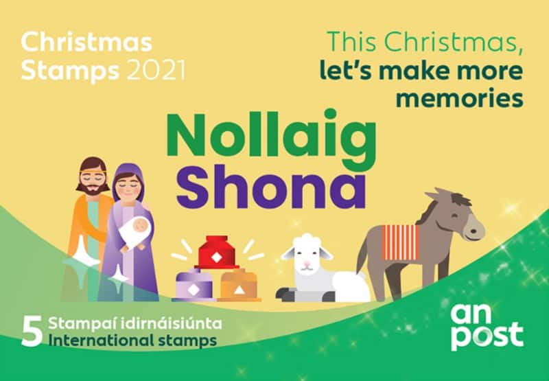 An Post Christmas Postage Stamps Pack of 5