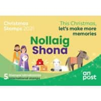 An Post Christmas Postage Stamps Pack of 5