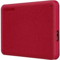 Toshiba 1 TB Hard Drive Portable External Canvio Advance USB 3.2 Gen 1 Red