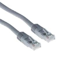 ACT Grey 2 M U/UTP Cat6 Patch Cable With RJ45 Connectors
