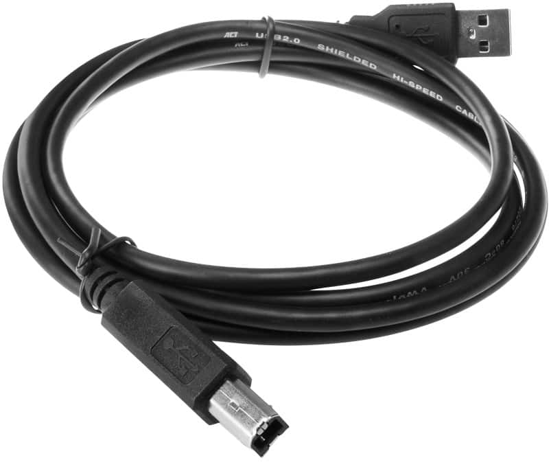 ACT USB A Male USB Cable SB2405 Black 5 m