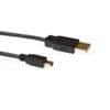 ACT USB Cable USB A Male to USB Mini B Male SB2412 Black 1.8 m