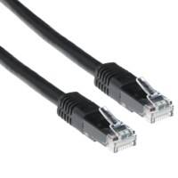 ACT Black 3 M U/UTP Cat6 Patch Cable With RJ45 Connectors