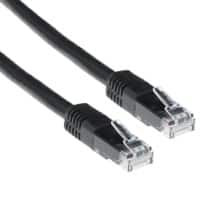 ACT U/UTP CAT6 Patch Cable RJ45 (8P8C) Male RJ45 (8P8C) Male 5 m Black