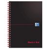 OXFORD Notebook A5 Ruled Spiral Bound Cardboard Black 100 Pages