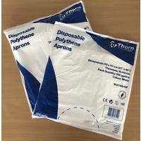 Disposable Apron Blue Polythene Pack of 100