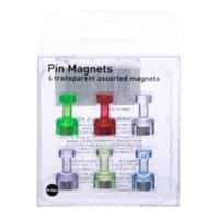 Bi-Office Whiteboard Magnets Multicolour IM356601 19 mm Pack of 6