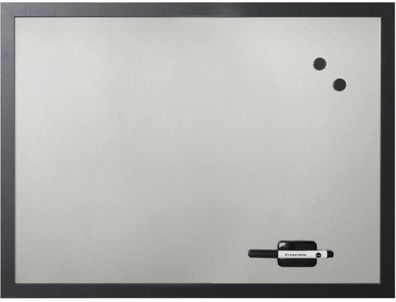 Bi-Office Black Shadow Whiteboard Single Sided 90 (W) x 60 (H) cm