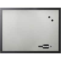 Bi-Office Black Shadow Whiteboard Single 90 (W) x 60 (H) cm