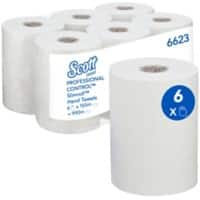 Scott Control Hand Towels White 1 Ply 6623 Pack of 6