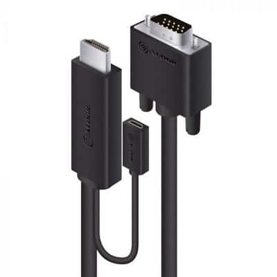 Alogic HDMI to VGA Cable SmartConnect Series 1m Black