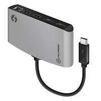 Alogic ThunderBolt 3 Dual HDMI PORTABLE Docking Station with 4K Space Grey