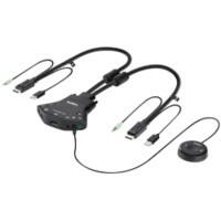 2-Port Single-Head Flip DisplayPort Secure KVM Switch with Audio Support, PP 3.0 F1DN102FLP-DP-3 Black