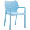 Chair Peak Indoor and Outdoor Blue 570 x 530 x 840 mm Pack of 2