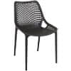 Chair Spring Side Indoor and Outdoor Black 500 x 600 x 820 mm Pack of 2
