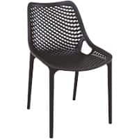 Chair Spring Side Indoor and Outdoor Black 500 x 600 x 820 mm Pack of 2