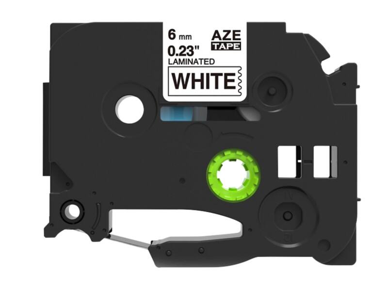 Rillstab Compatible Brother TZe-211 Label Tape Self Adhesive Black Print on White 6 mm x 8m