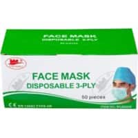 Face Masks Non Medical 3 Ply Blue Pack of 50