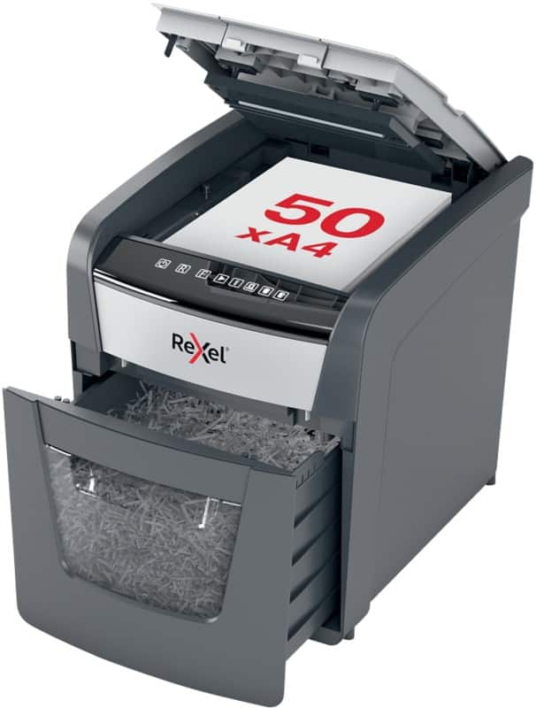 Rexel AutoFeed+ 50X P-4 Cross-Cut Shredder