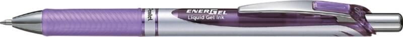Pentel EnerGel BL77-VO Retractable Rollerball Pen Purple 0.4 mm Medium Conical Refillable