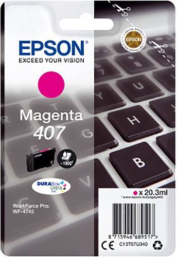 Epson 407 Original Toner Cartridge C13T07U340 Magenta