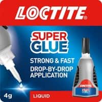 Loctite Super Glue Liquid Transparent Liquid 4 g 