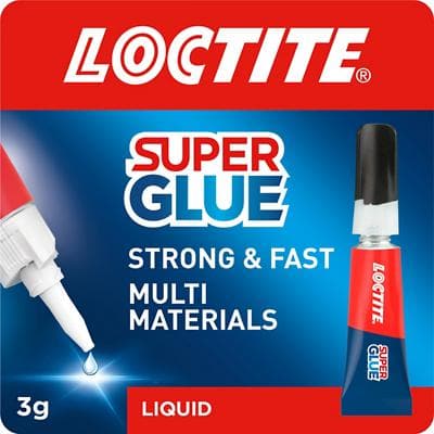 Loctite Super Glue Liquid Transparent Clear 3 g 2633195