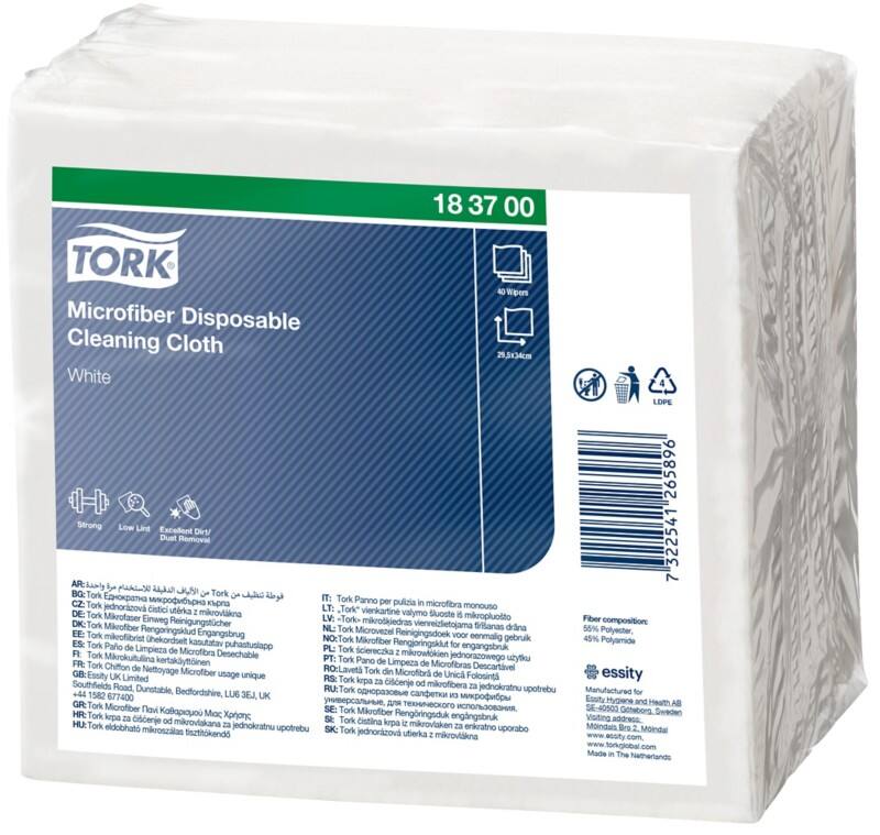 Tork Cleaning Cloth White Pack of 40