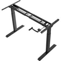 euroseats Sit Stand Desk Frame burslibl Black 1,100 x 650 x 685 - 1,165 mm