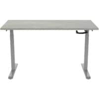 euroseats Sit Stand Workstation bursligr120oxy Grey 1,200 x 800 x 685 - 1,165 mm