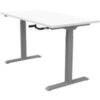 euroseats Sit Stand Workstation bursligr160wit Grey, White 1,600 x 800 x 685 - 1,165 mm