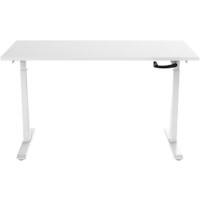 euroseats Crank Sit Stand Desk Rectangular White T-Foot 1,200 (W) x 800 (D) x 1,190 (H) mm Metal