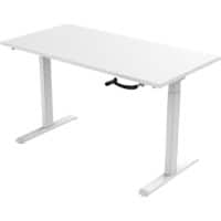 euroseats Sit Stand Workstation bursliwh140wit White 1,400 x 800 x 685 - 1,165 mm