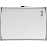 Nobo Small Wall Mountable Magnetic Whiteboard 1903783 Lacquered Steel Arched Frame 585 x 430 mm White