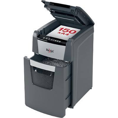 Rexel Optimum AutoFeed+ 150M Automatic Micro-Cut Shredder Security Level P-5 150 Sheets Automatic & 6 Sheets Manual