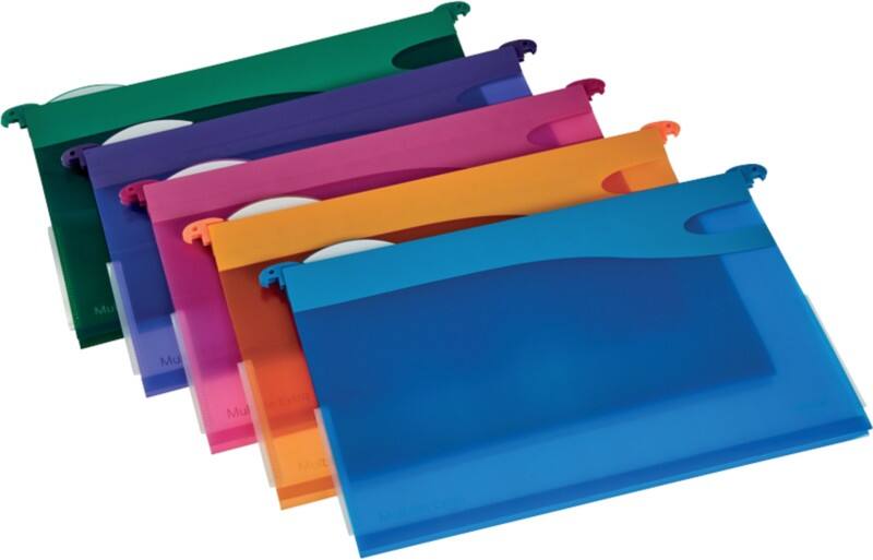 Rexel Multifile Secura Heavy Duty Suspension File 2102574 Foolscap U Base 30 mm Assorted Polypropylene Pack of 10