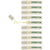 edding ecoline Highlighter Pastel Yellow Pack of 10