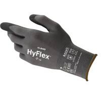 HyFlex Non Disposable Handling Gloves Foam, Nitrile Size 7 Black 12 Pairs
