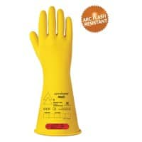 Ansell Non-Disposable Handling Gloves Latex, Rubber Size 10 Yellow