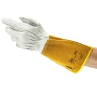 Ansell No Welding Gloves Leather Size 10 White 6 Pairs