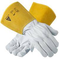 Ansell No Welding Gloves Leather Size 10 White 6 Pairs