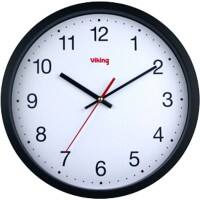 Viking Analog Wall Clock Black, White 31.5 x 5 cm